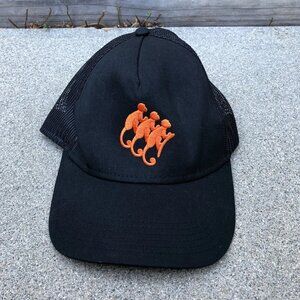 VTG OTTO Monkey Shoulder Whiskey Trucker Hat Men's Black Adjustable Cap Snapback